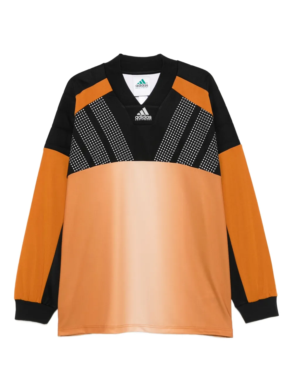 adidas panelled V-neck sweatshirt | Orange | Image 1