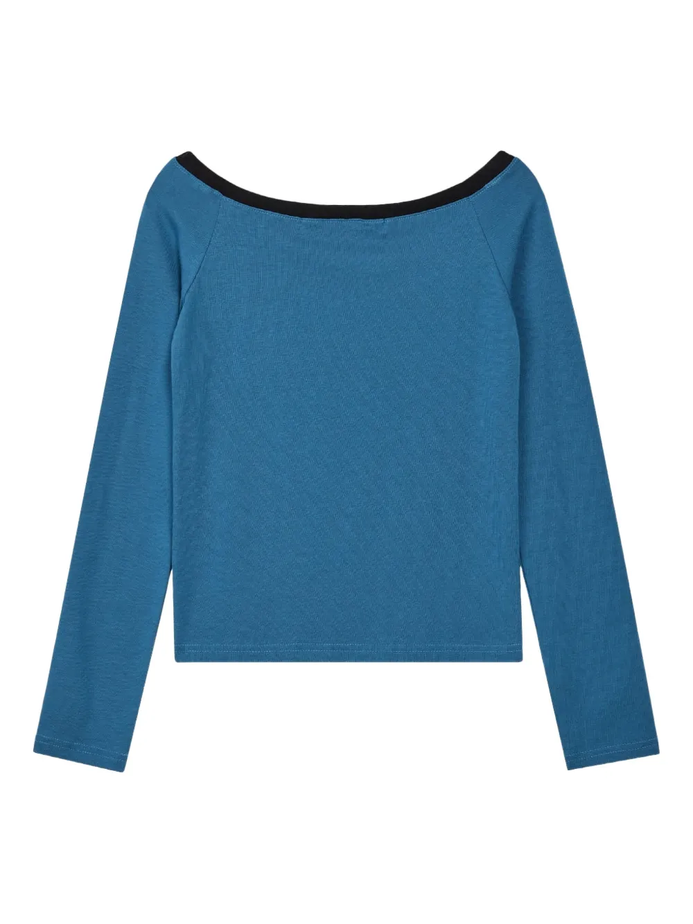 Rest&Recreation off-the-shoulder long-sleeve top | Blue | Image 1