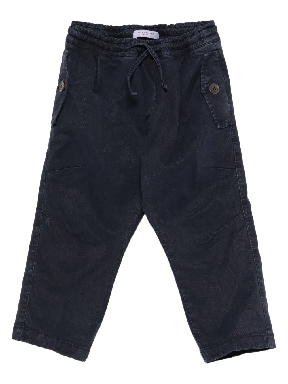 Paolo Pecora Kids pantalones con cordones en la cintura | azul | Image 1