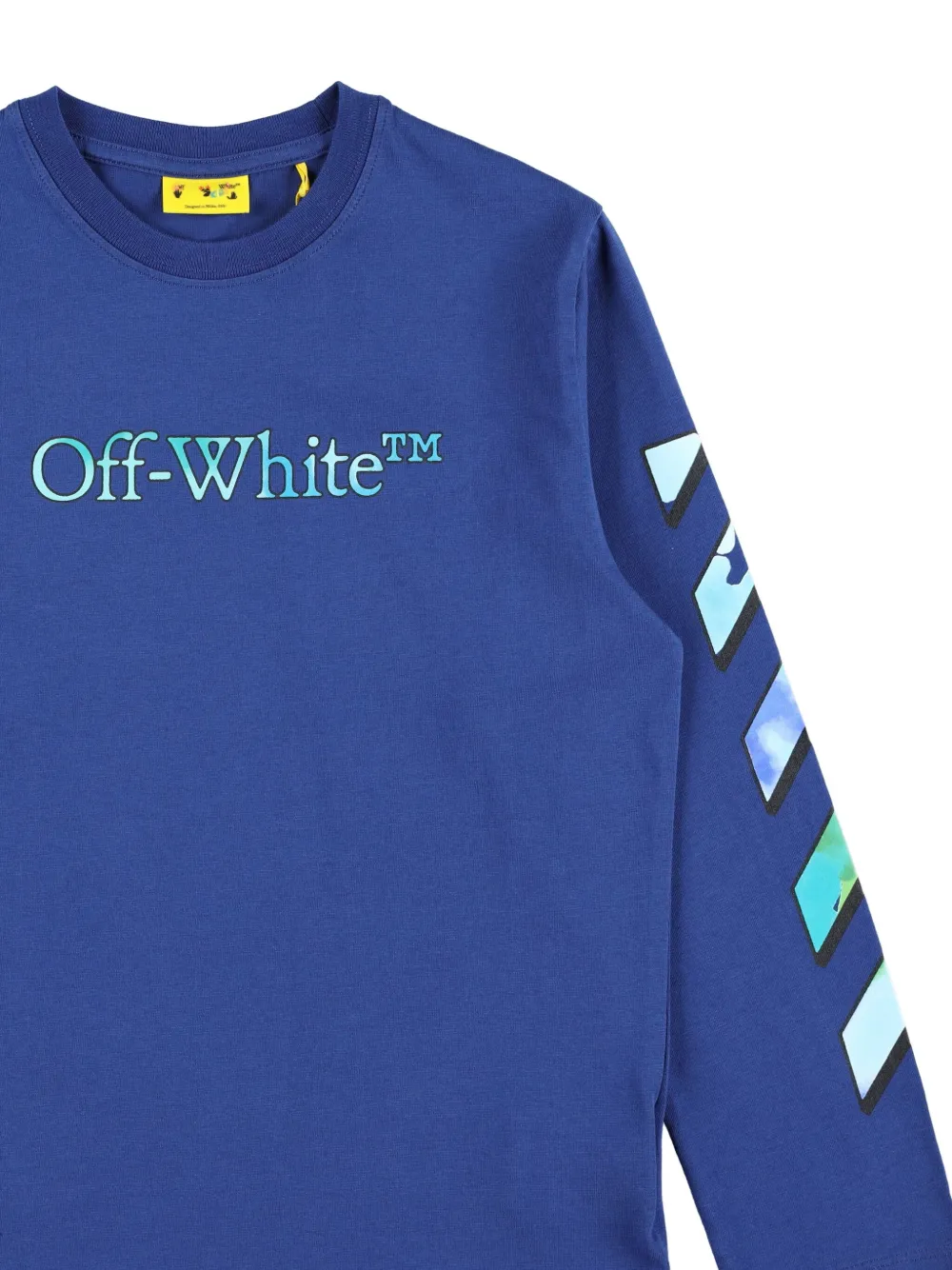 Off-White Top met logoprint Blauw