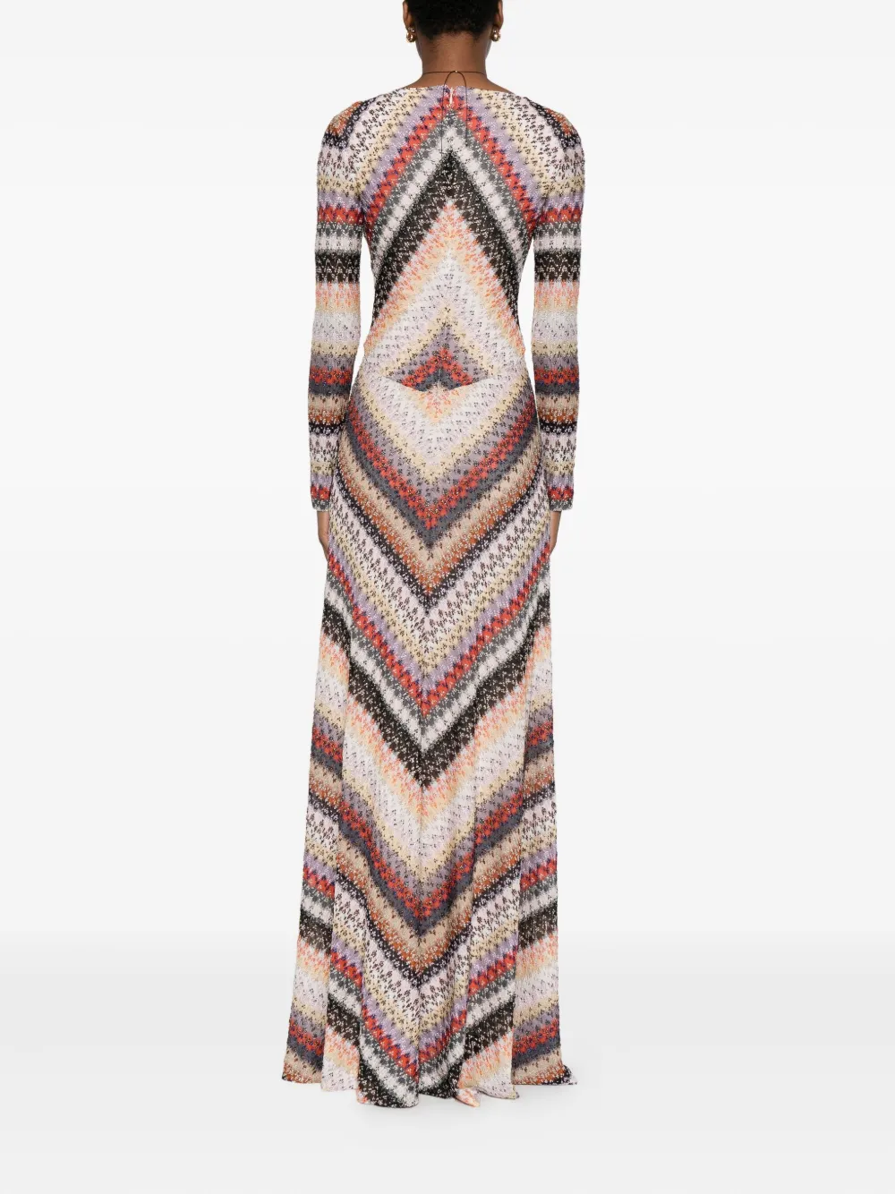 Missoni Jurk met zigzagpatroon Beige