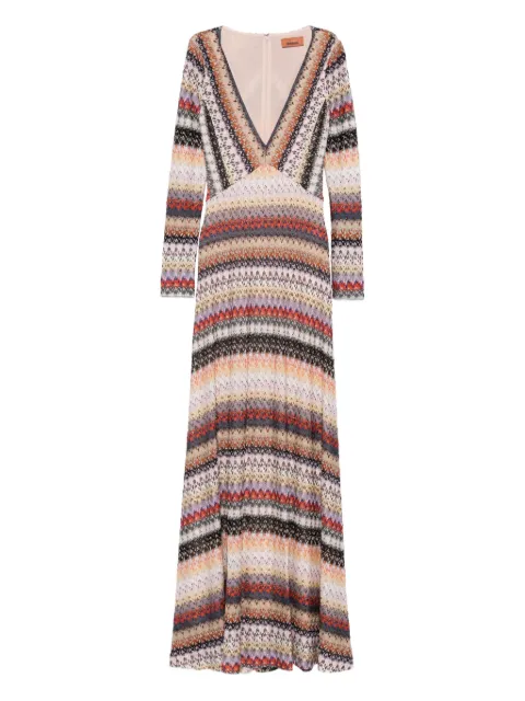 Missoni vestido entretejido en zigzag