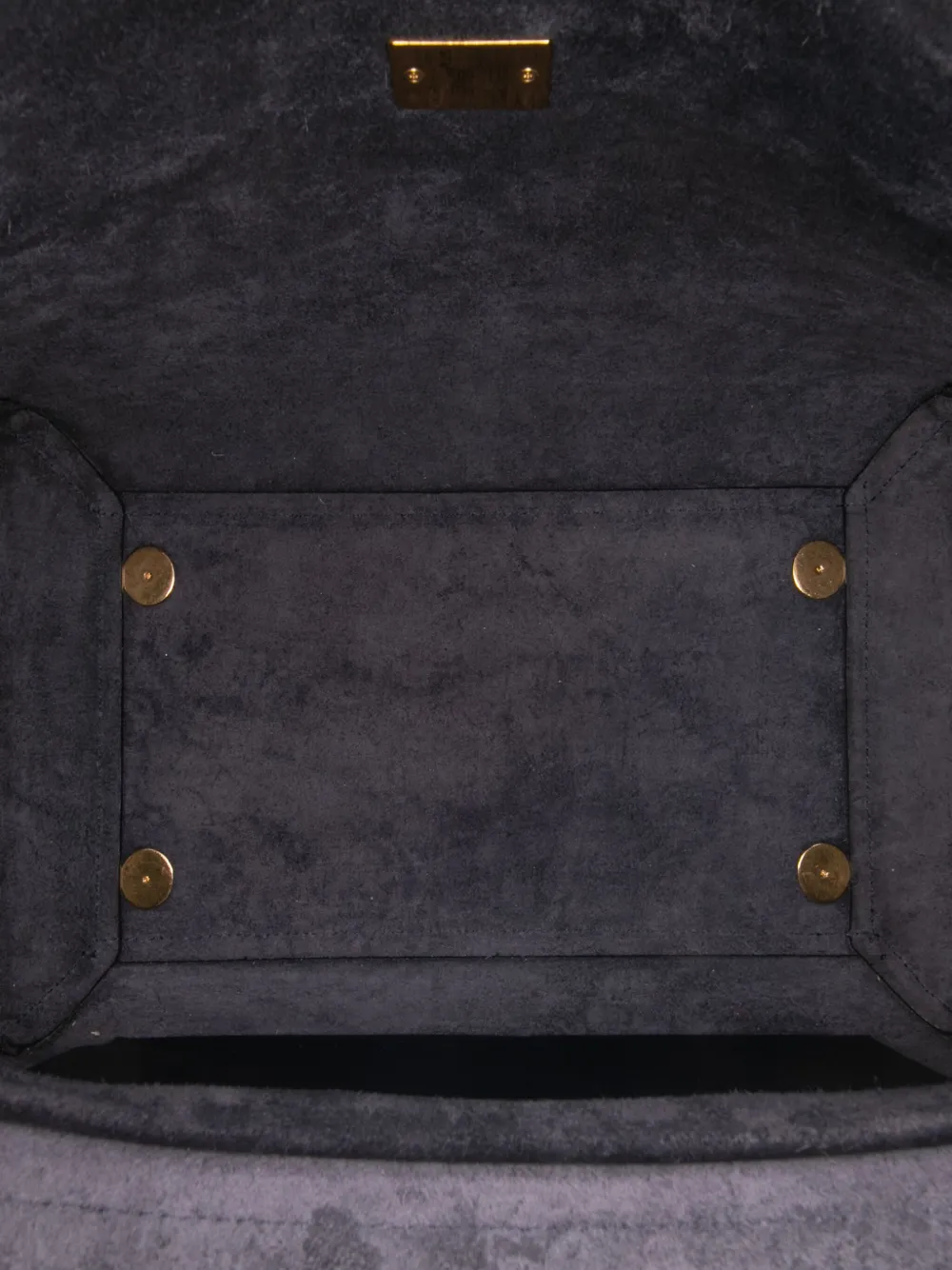 Pre-owned Celine 2017 Mini Grained Calfskin Belt Bag Satchel In Blue