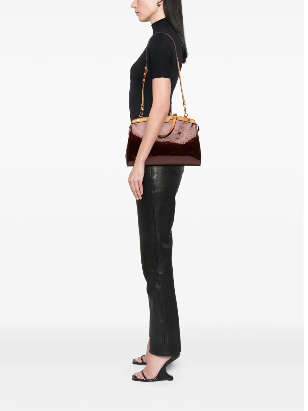 Louis Vuitton Pre-Owned 2012 Monogram Vernis Brea MM satchel | Pre-Owned | Image 2