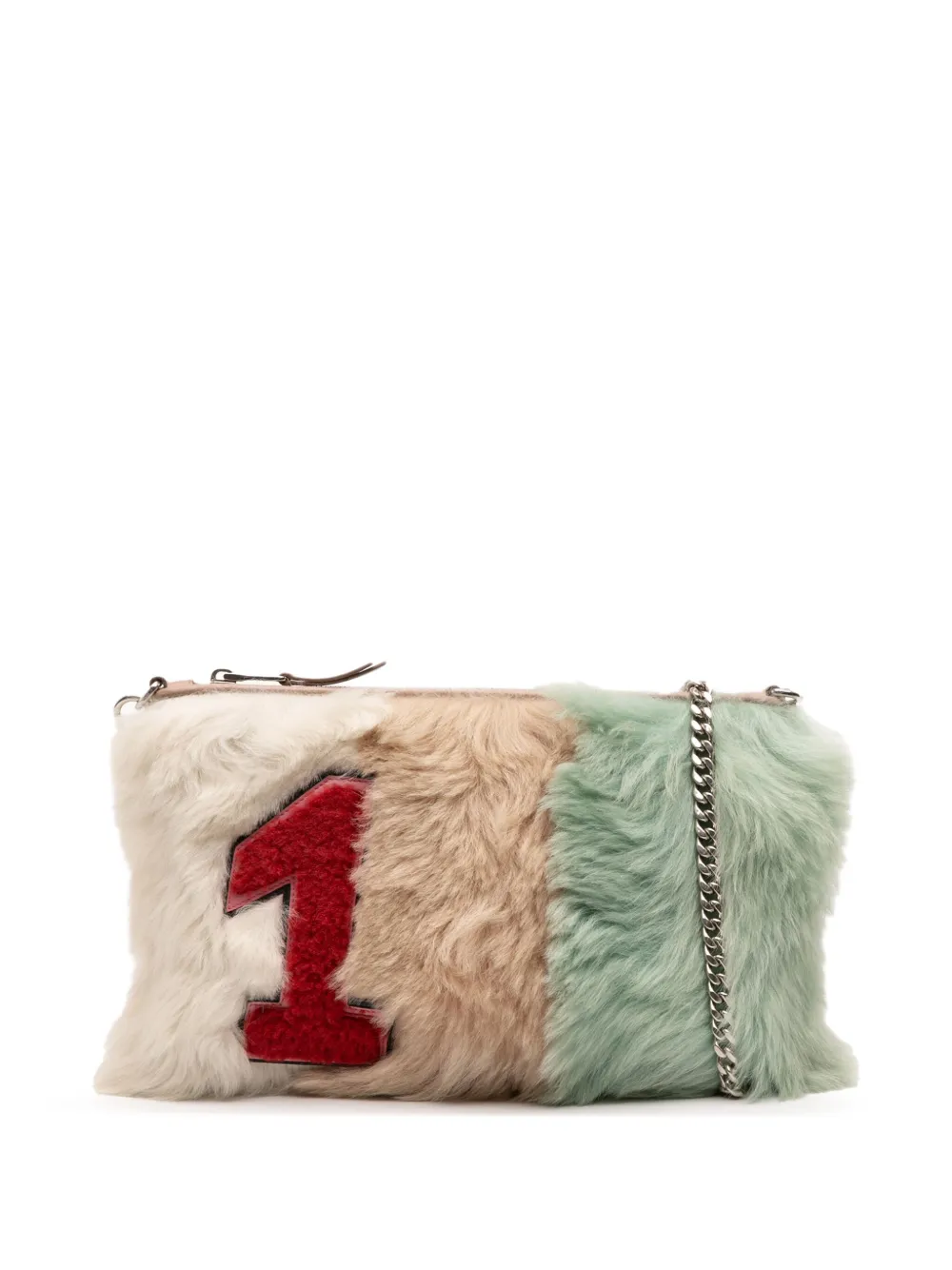 Miu Miu Pre-Owned Borsa a tracolla Fur Montone Stripe 2010-2025 | multicolore | Image 1