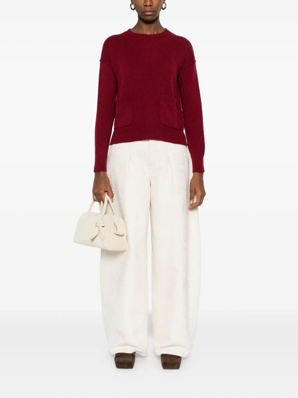 Why Ci Fine-knit Jumper In Red