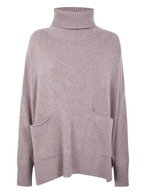 Ma'ry'ya two-pocket roll-neck sweater