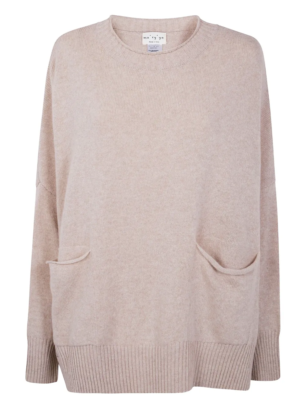 Ma'ry'ya Two-pocket Sweater In Pink