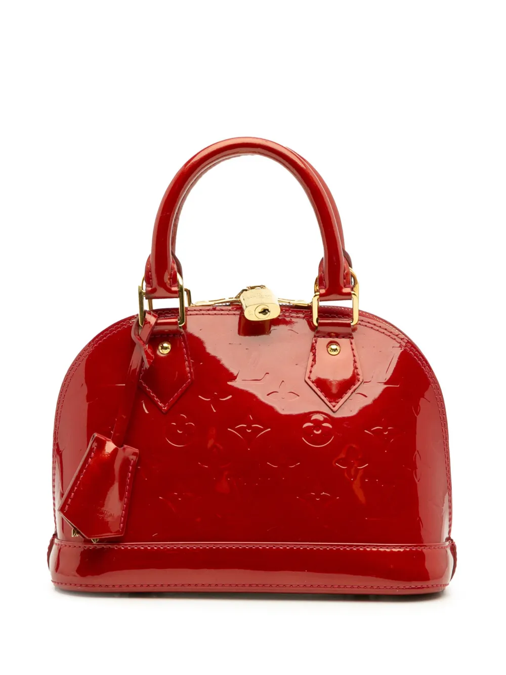 Louis Vuitton Pre-Owned 2012 Monogram Vernis Alma BB satchel | Red | Image 1