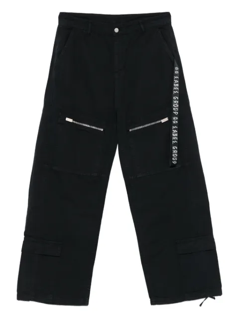 44 LABEL GROUP pantalones con rayas del logo