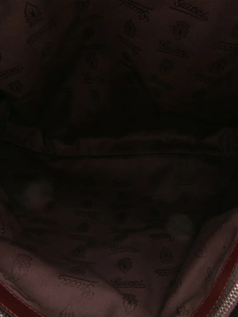 Pre-owned Gucci 2016-2025 Gg Imprime Joy Vertical Tote Bag In Red