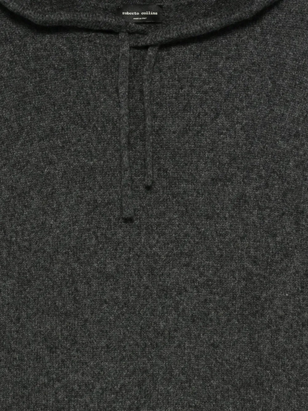 Roberto Collina Gebreide hoodie Grijs