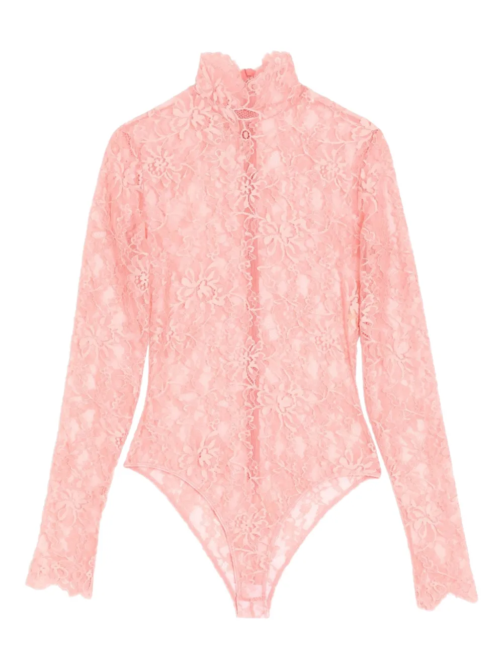Valentino Garavani フローラルレース ボディスーツ - ピンク Valentino Garavani フローラルレース ボディスーツ - ピンク