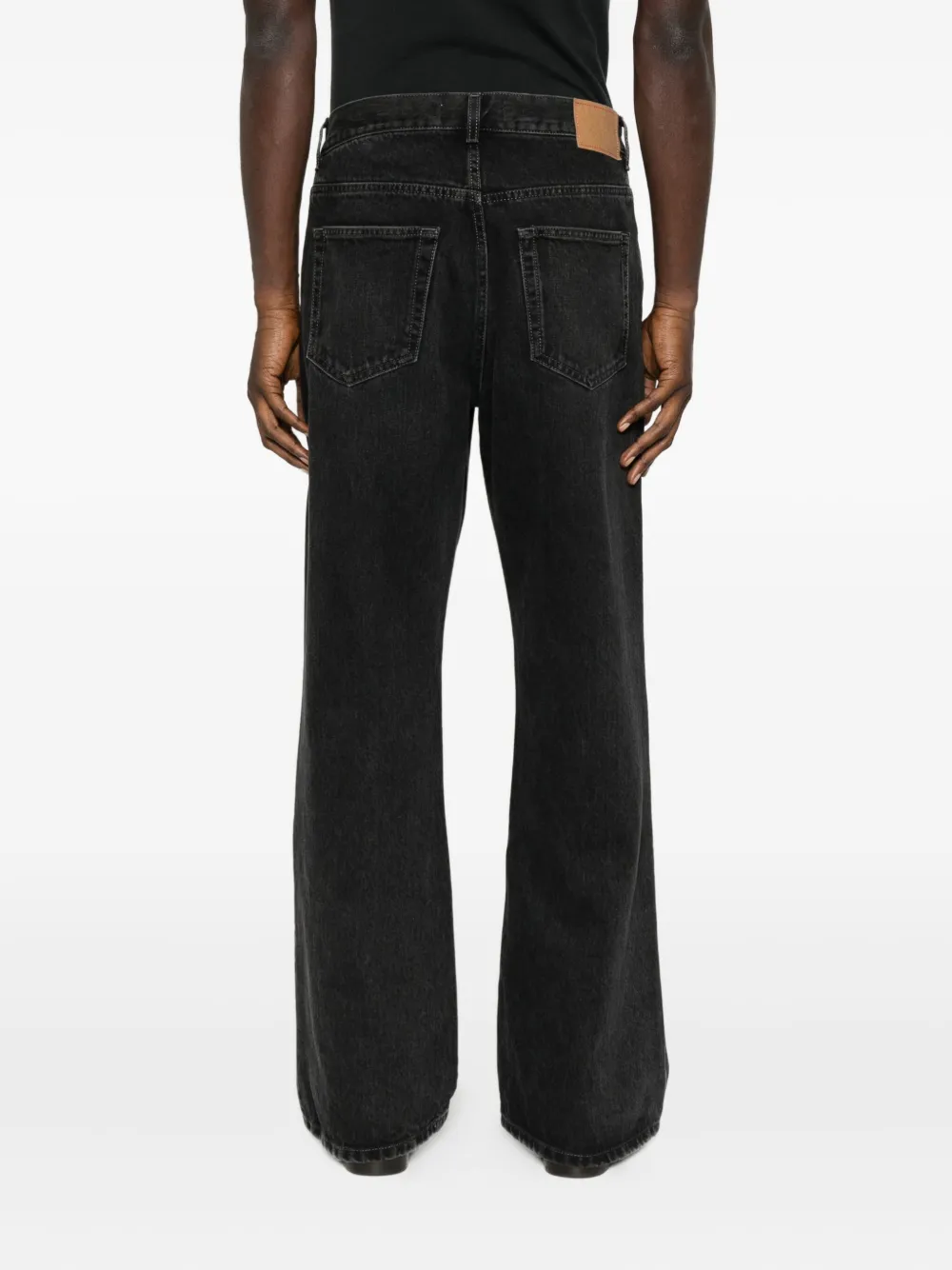 Jeanerica Logo-patch Jeans In Black