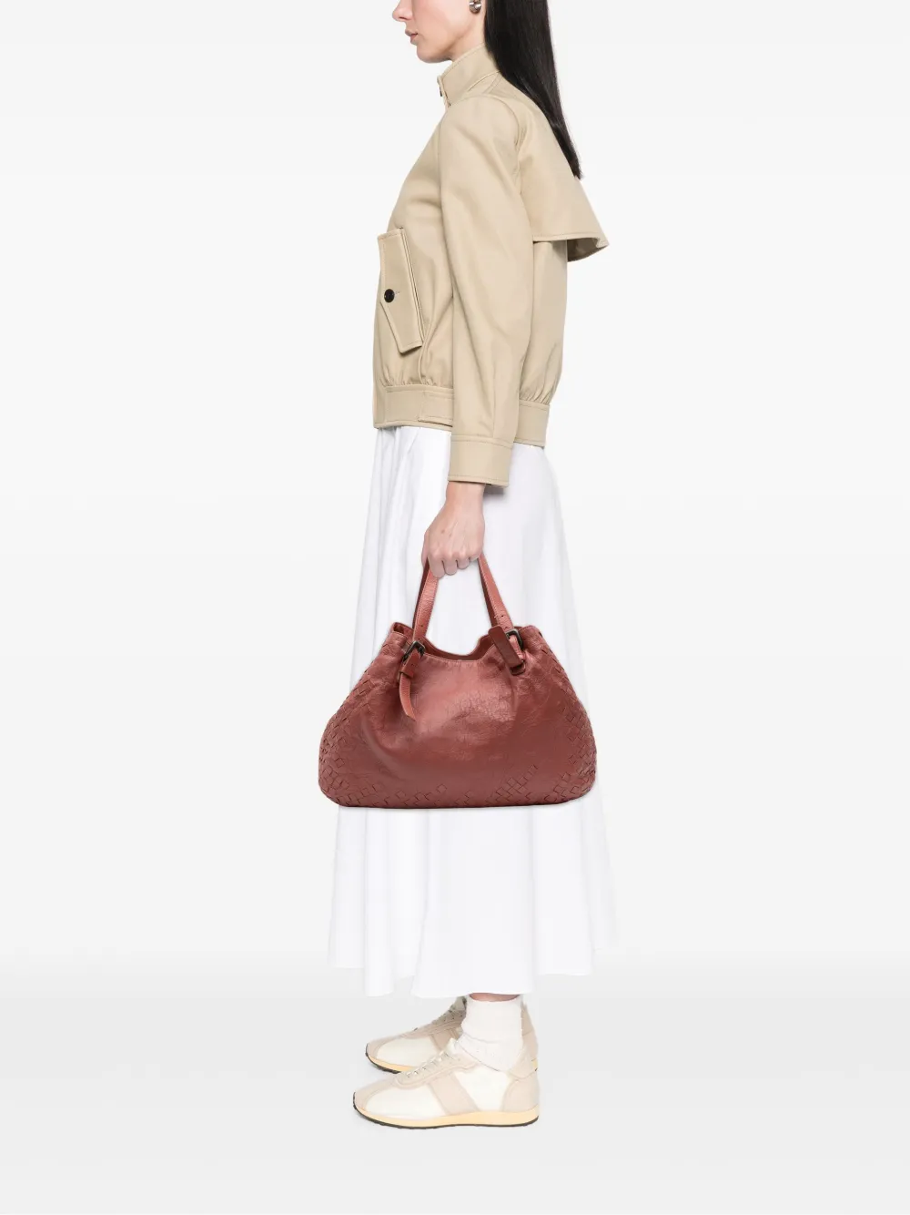 Bottega Veneta Pre-Owned 2012-2025 Large Intrecciato Trimmed Nappa Cesta tote bag | Pre-Owned | Image 2