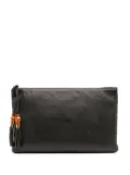 Gucci Pre-Owned 2016-2025 Calfskin Bamboo Tassel clutch bag - Black