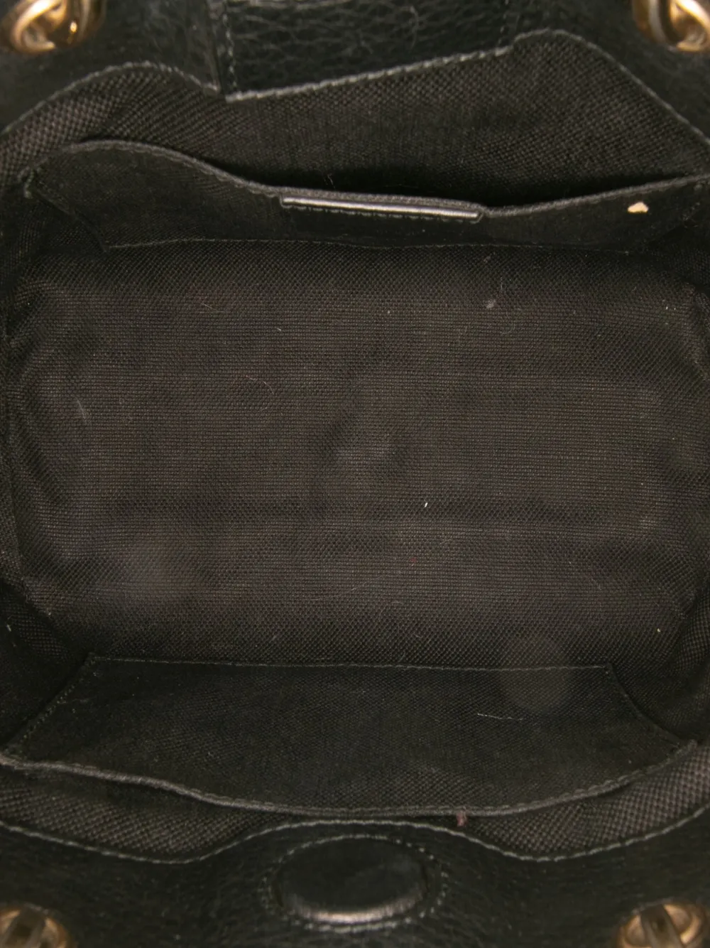 Pre-owned Gucci 2016-2025 Mini Calfskin Bamboo Shopper Satchel In Black