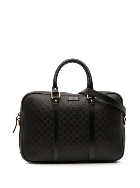 Gucci Pre-Owned 2016-2025 Medium Leather Diamante Bright business bag