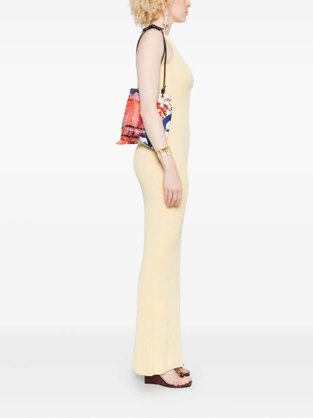 MANIPURI Shopper met abstracte print - Oranje