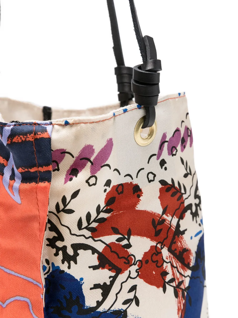 Manipuri Abstract-print Tote Bag In Orange