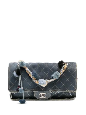 CHANEL Pre-Owned 2018 デニム ショルダーバッグ | ブルー | FARFETCH JP