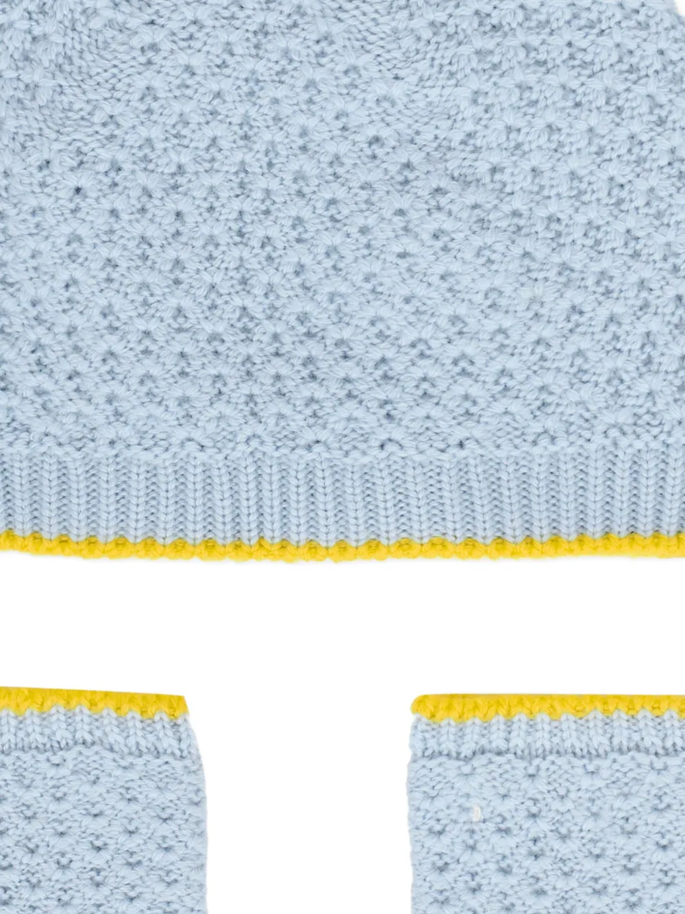 Gensami Wool Hat Set In Blue