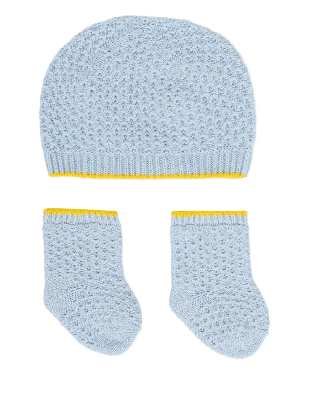 Gensami Wool Hat Set In Blue