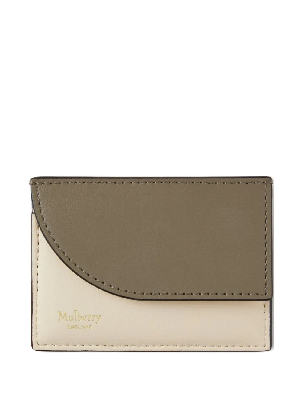 Mulberry Leather Compact Card Holder In Brown