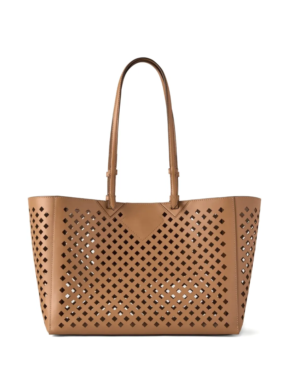 Mulberry perforated leather tote bag - Bruin
