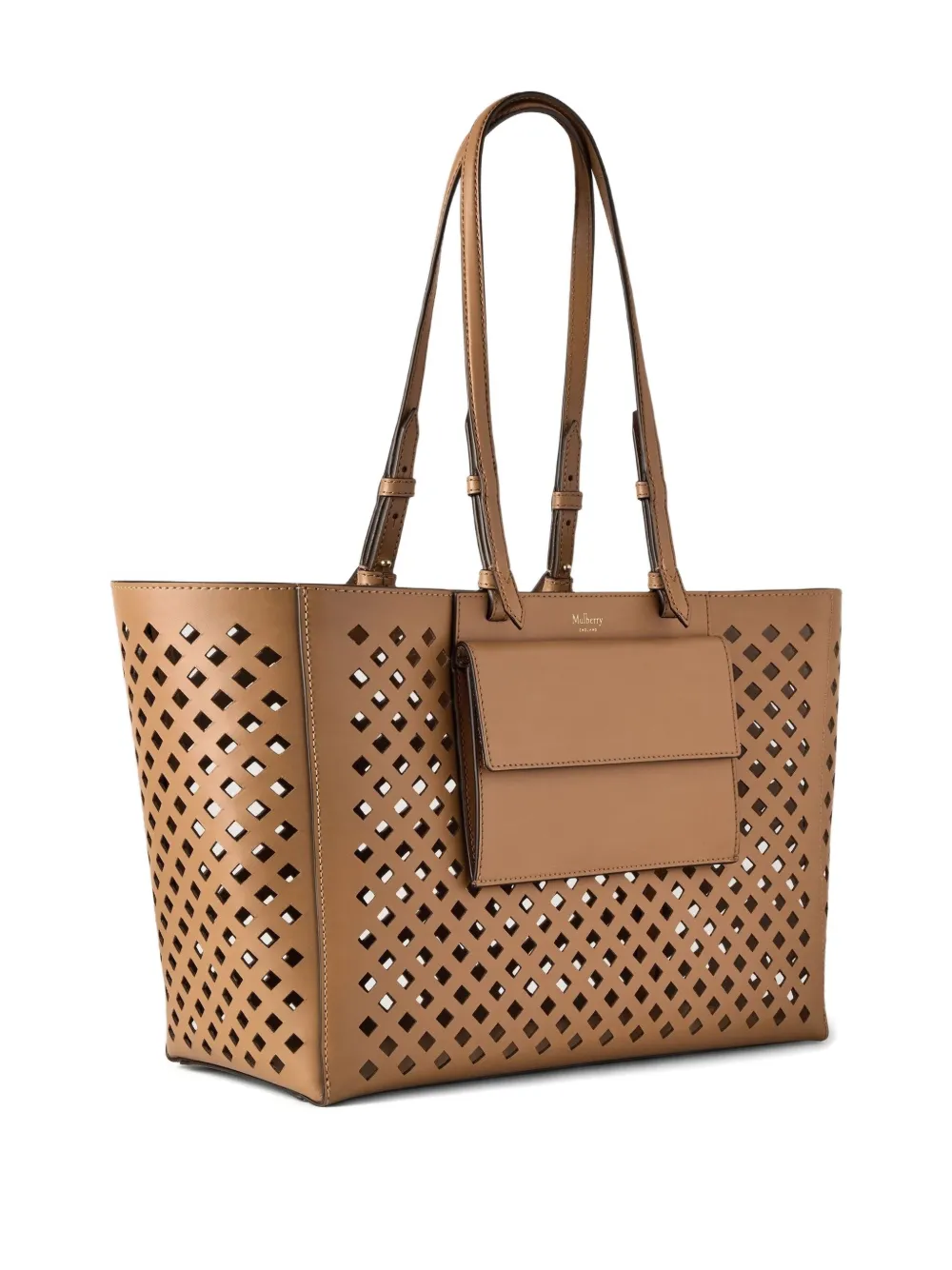Mulberry Geperforeerde shopper Bruin