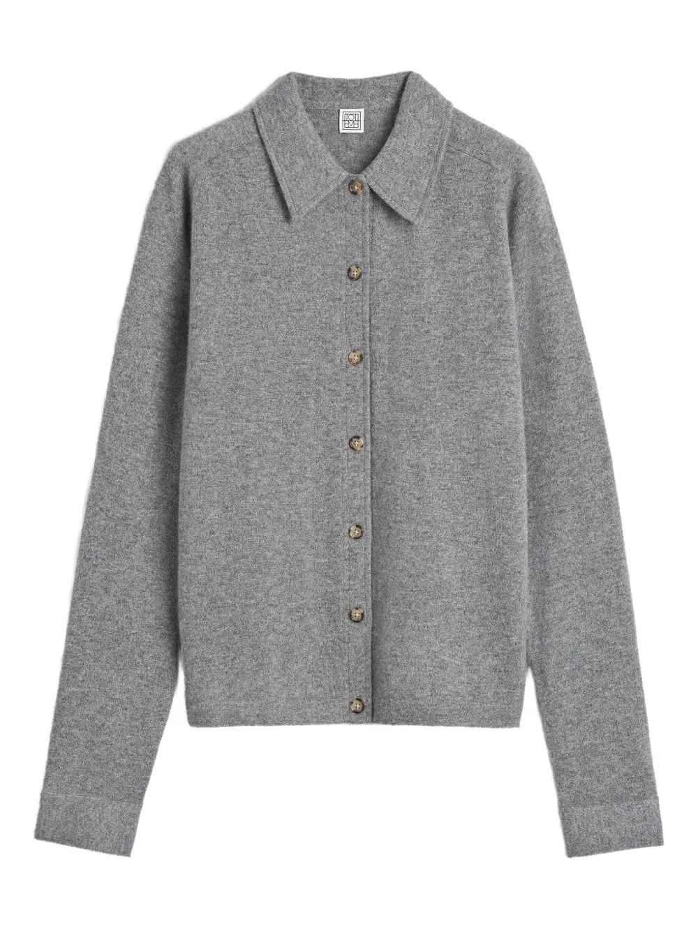 TOTEME cashmere buttoned cardigan | Grey | Image 1