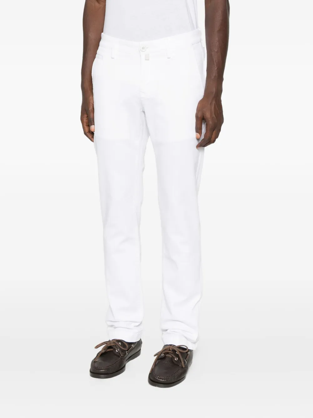 Jacob Cohen Straight-leg Trousers In White