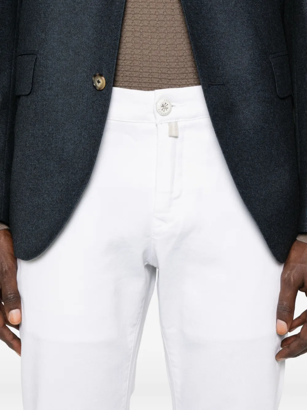 Jacob Cohen Straight-leg Trousers In White