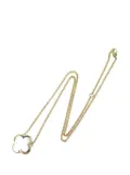 Van Cleef & Arpels Pre-Owned 2000-2006 18K Yellow Gold and Mother of Pearl Pure Alhambra Pendant necklace - White