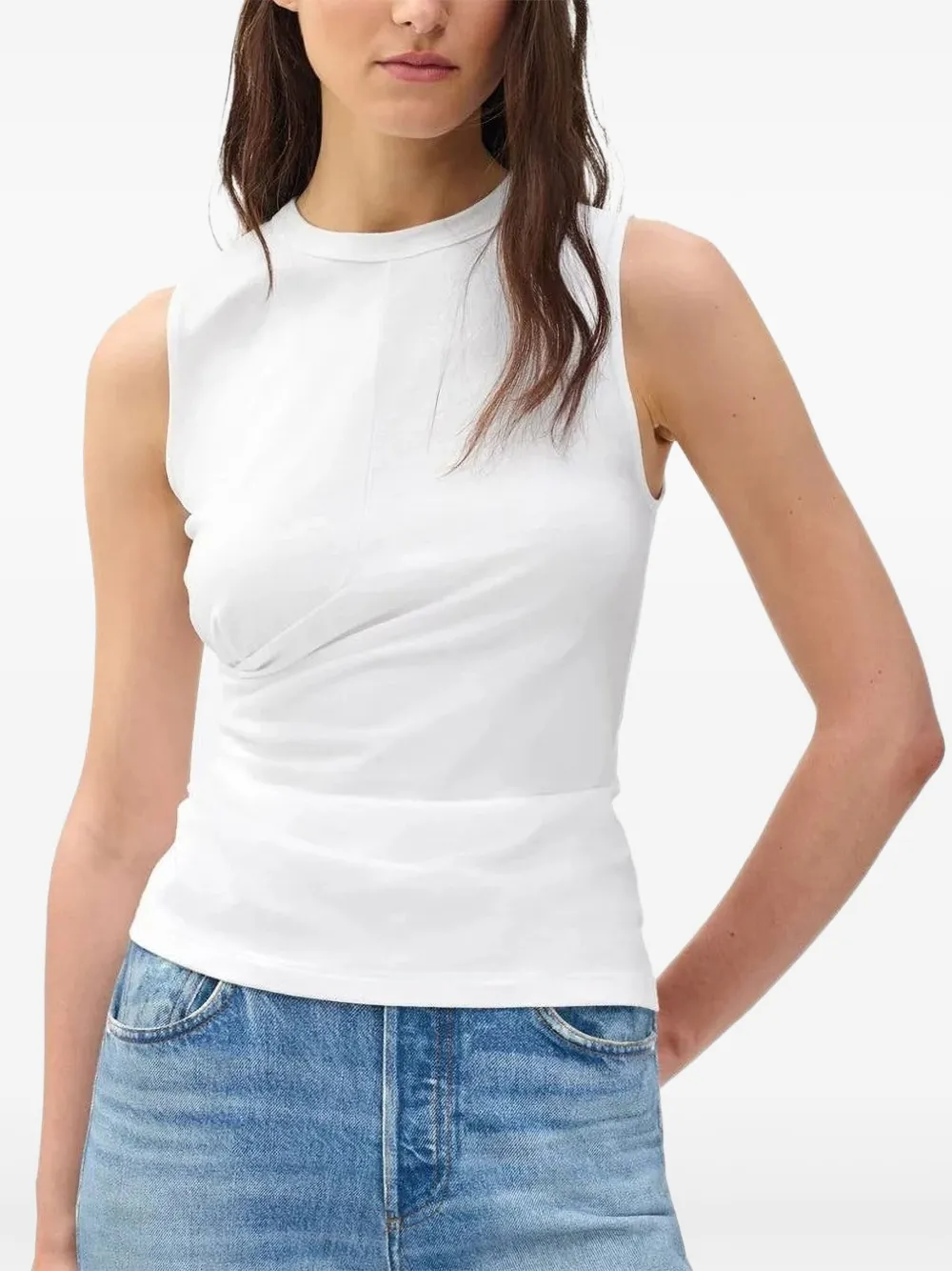 rag & bone Mica ラップ タンクトップ - ホワイト rag & bone Mica ラップ タンクトップ - ホワイト
