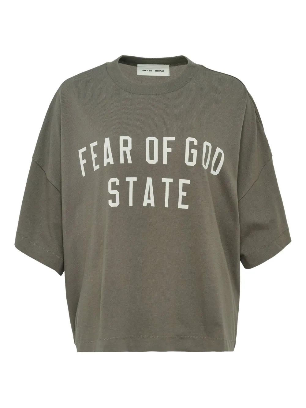 Essentials Logo-stamp T-shirt In Green