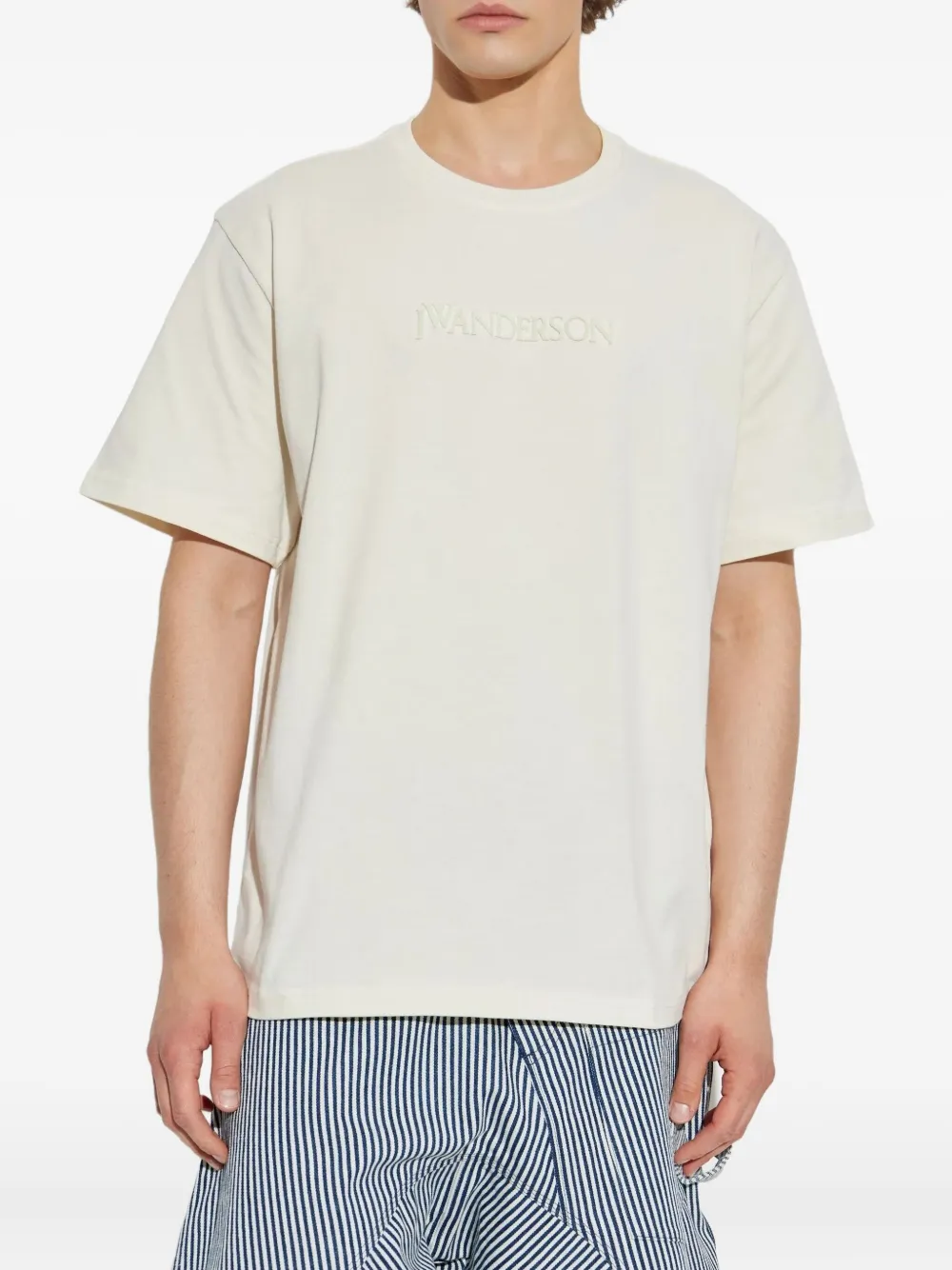 JW Anderson T-shirt met geborduurd logo Wit