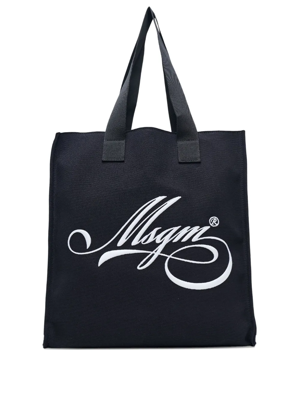 MSGM logo-print tote bag | Black | Image 1