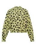 MSGM rabbit-print button-up blouse - Yellow