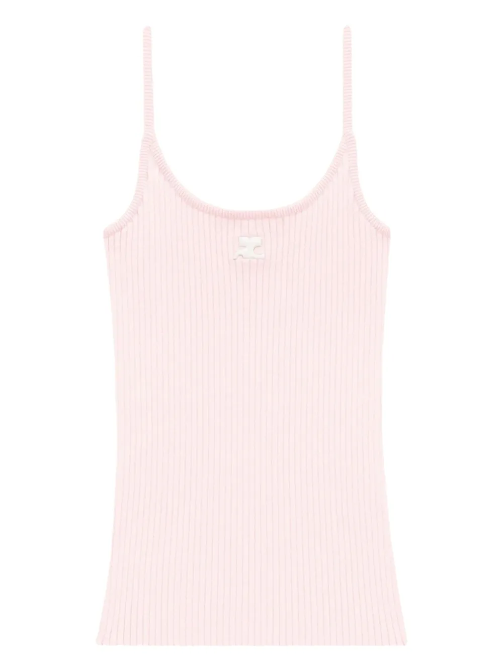 Courrèges Canotta Reedition a coste - Rosa