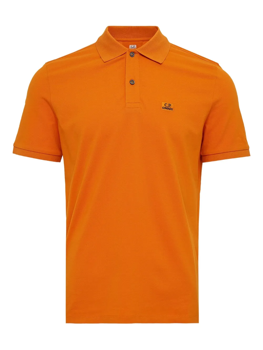 C.P. Company short-sleeved polo shirt | Orange | Image 1