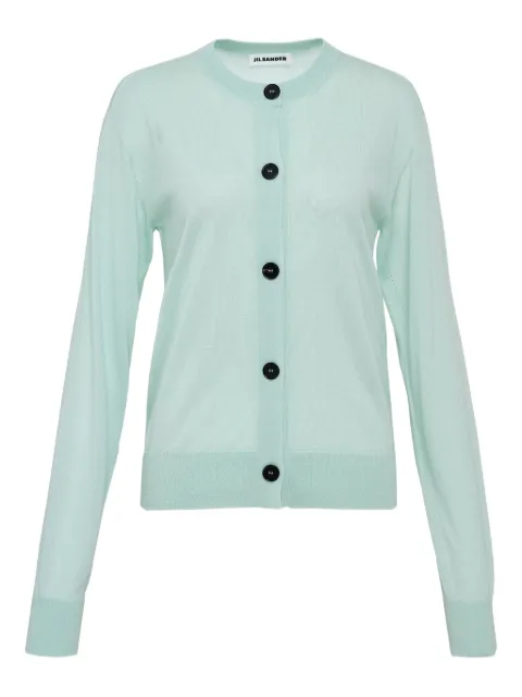 Jil Sander cárdigan con cuello redondo