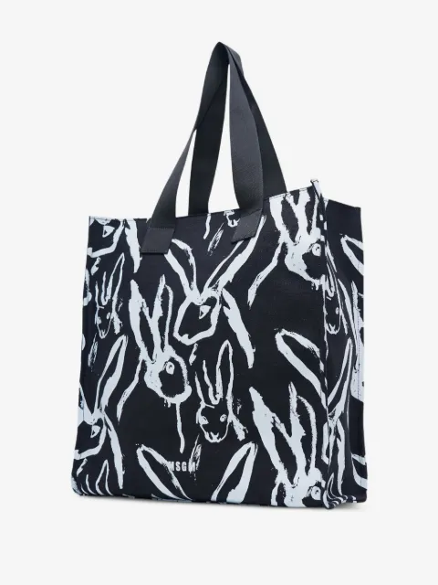 MSGM sac cabas à imprimé lapin