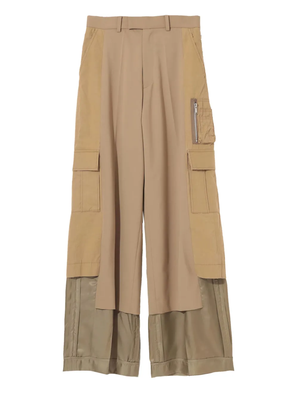 Undercover Panelled Cargo Pants In Brown