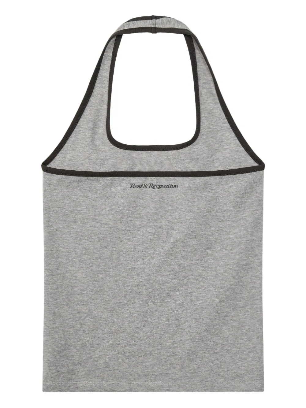 Rest&recreation Halterneck Sleeveless Top In Gray