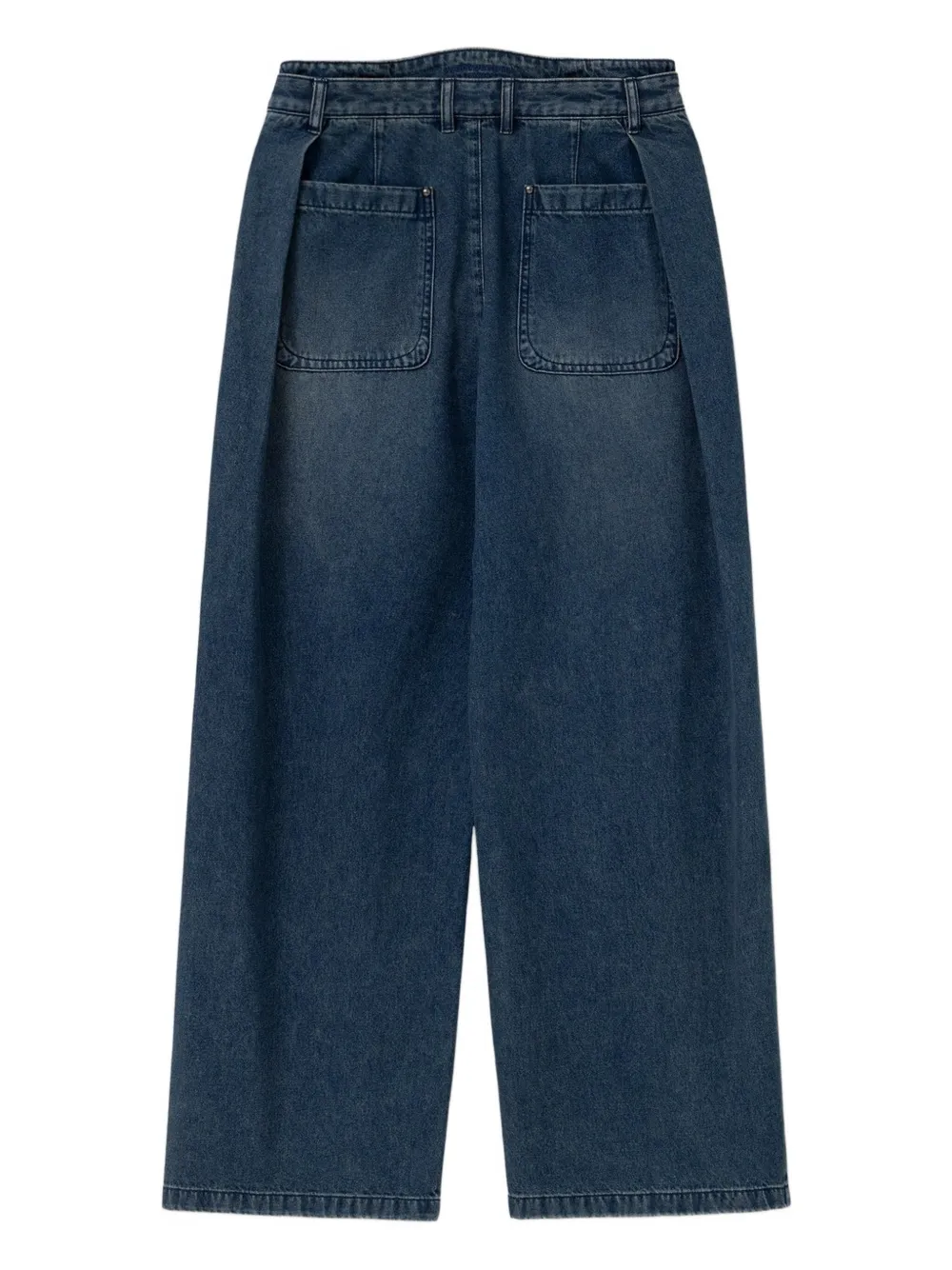 Wooyoungmi Baggy geplooide jeans - Blauw