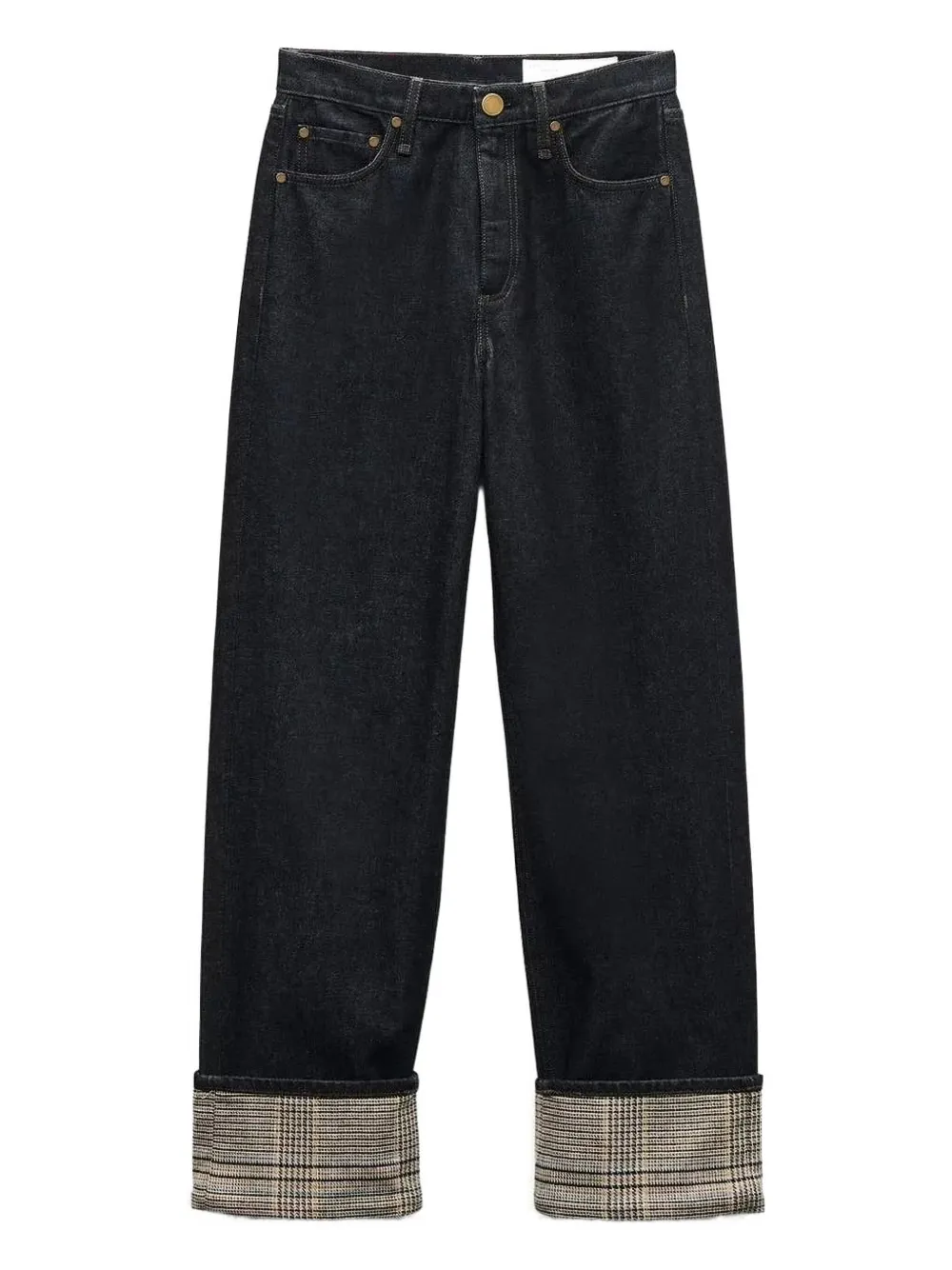 rag & bone Shea checked-cuff jeans | Blue | Image 1