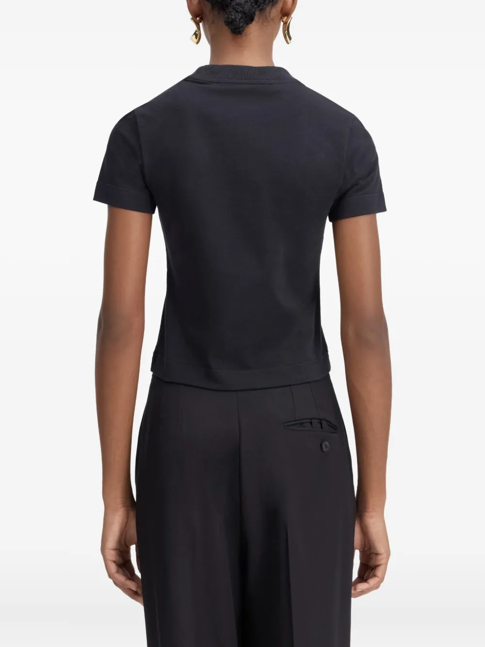 Jacquemus Le Gros Grain T-shirt In Black