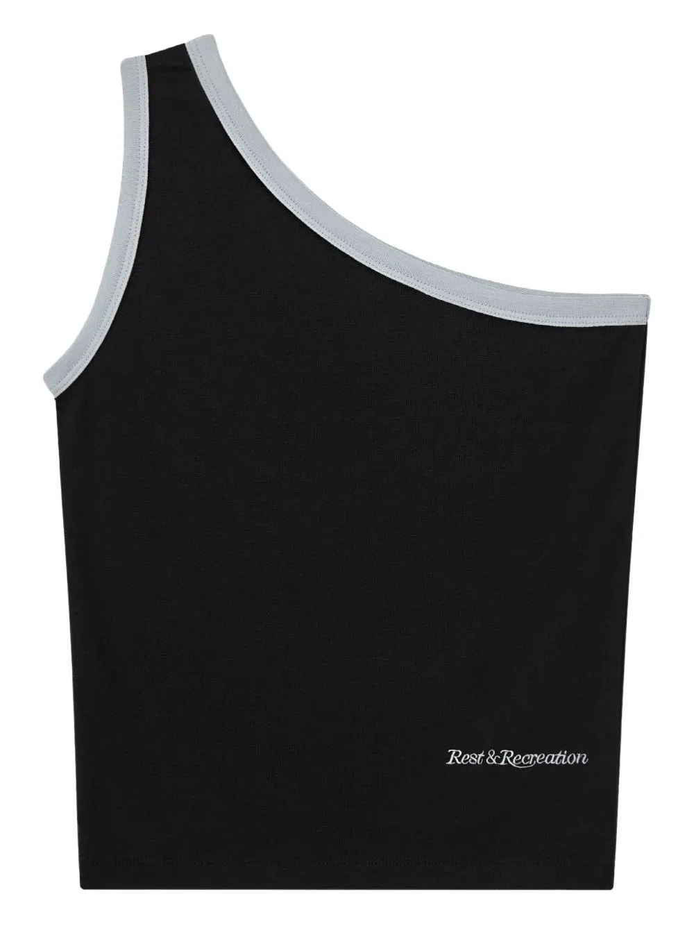 Rest&Recreation one-shoulder top | Black | Image 1