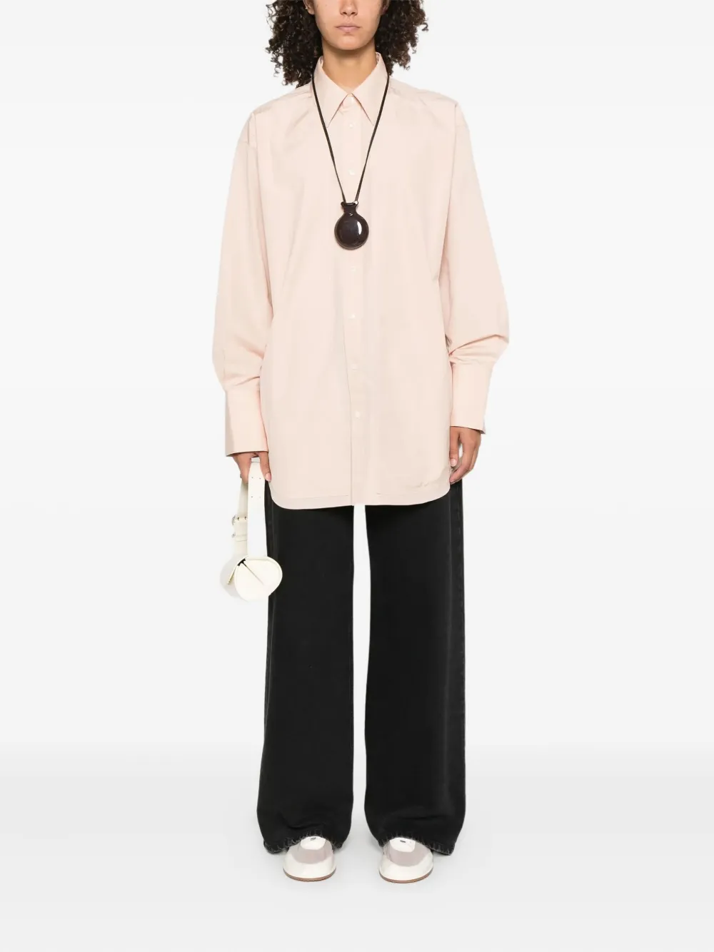 Ami Alexandre Mattiussi Edge-stitching Shirt In Pink